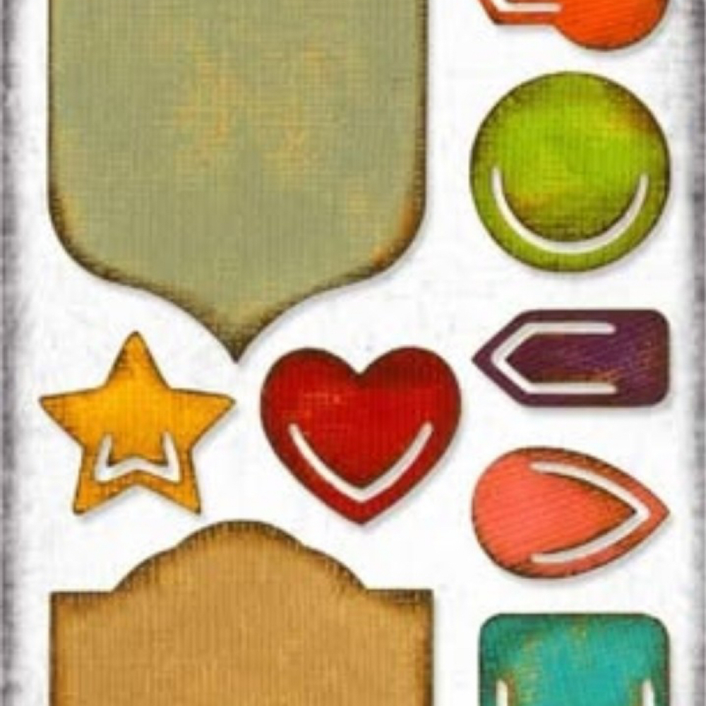 Sizzix Tim Holtz 664150 Noted Thinlits Die Set Journal Craft Dies Retired